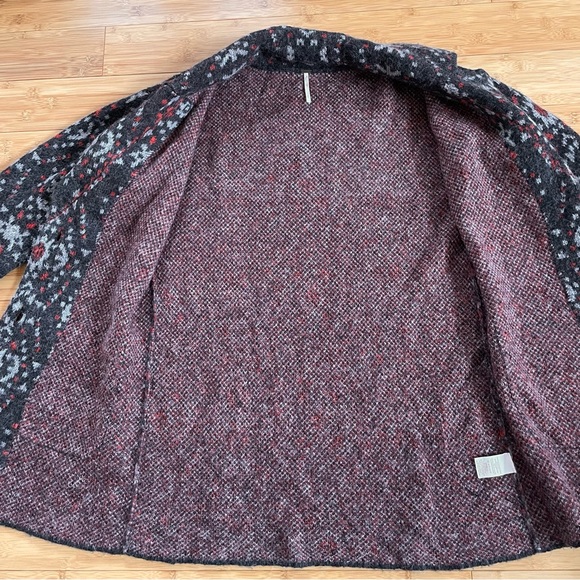 Free People Aztec Alpaca Wool Sweater Coat - Picture 6 of 12